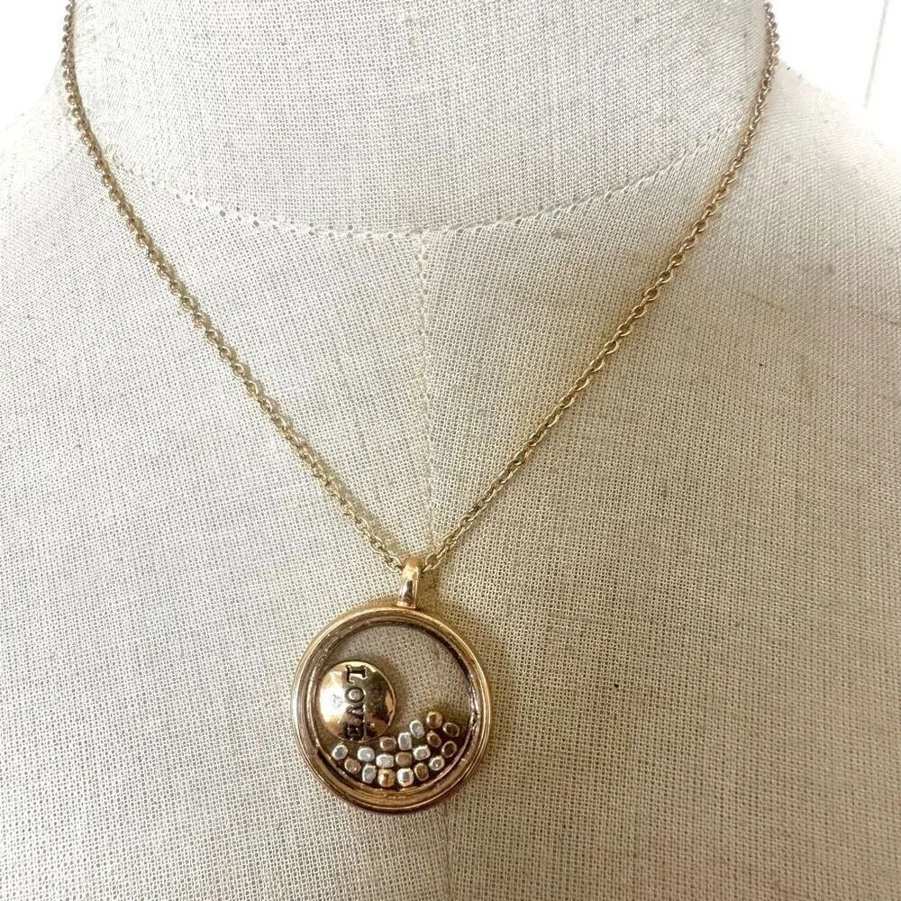 Vintage Avon love locket pendant necklace